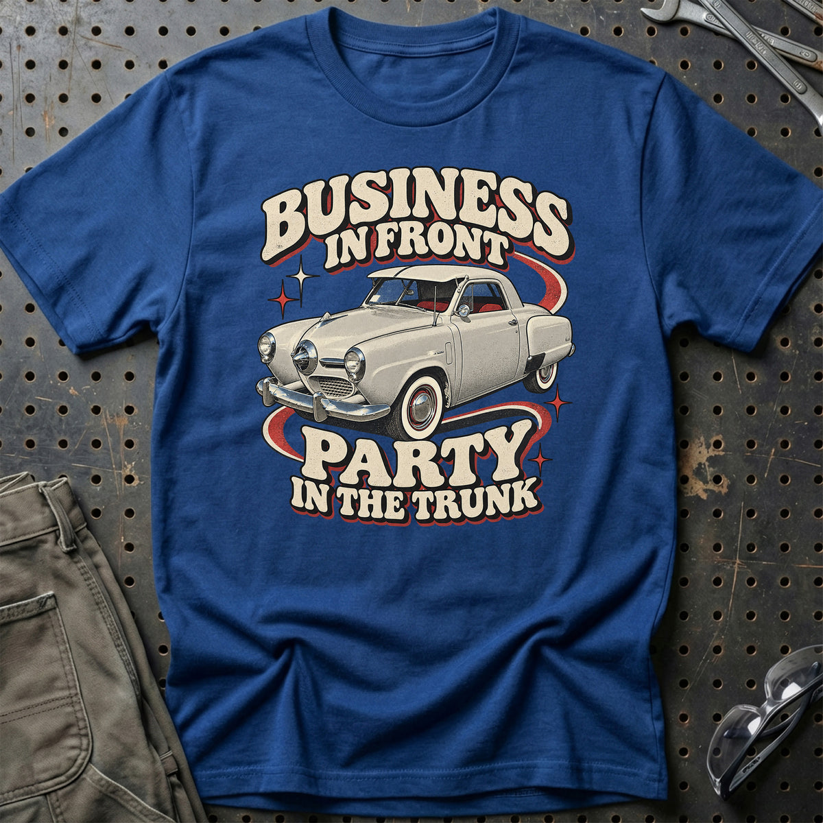 
Studebaker Champion 1950 – Business in Front T-Shirt – Blå Royal