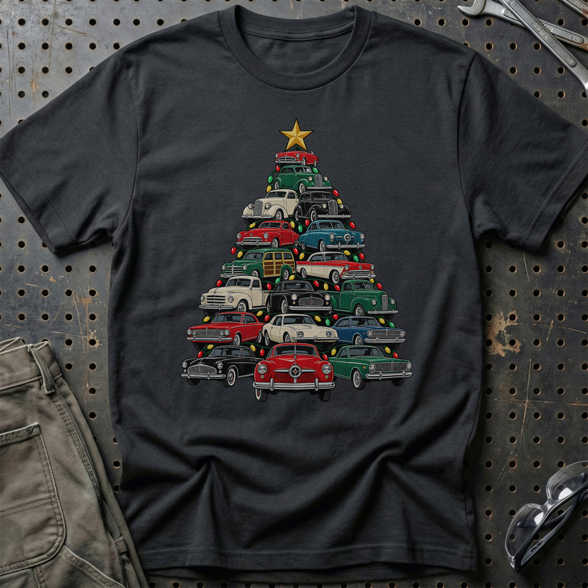 Studebaker Juletræ T-Shirt-Beklædning-Studebaker-Sort-S-Garage Culture Shop- garage - man cave - merchandise