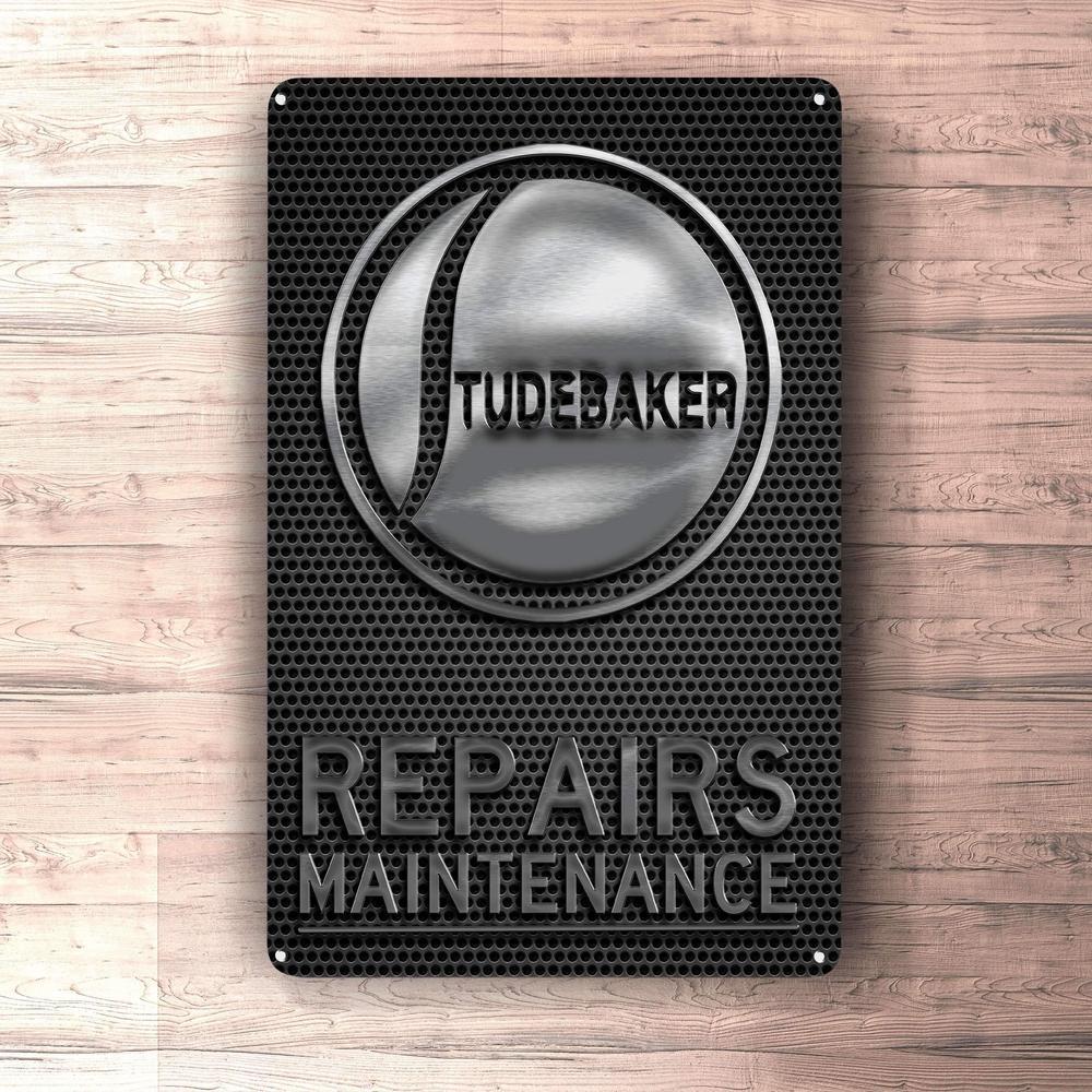 Studebaker Repairs Maintenance Skilte, Musemåtte, Dørmåtte , Plakat-Skilte-Studebaker-Garage Culture Shop- garage - man cave - merchandise