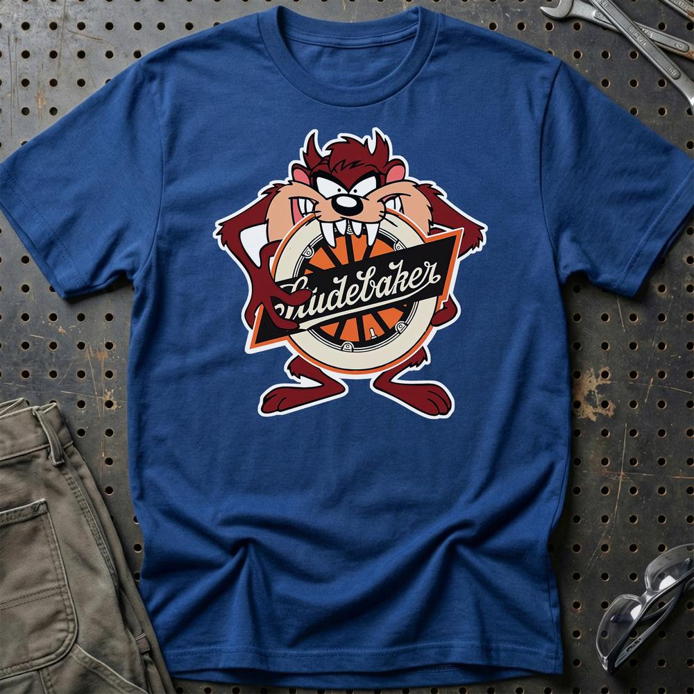 Studebaker TAZ T-Shirt-Beklædning-Studebaker-Blå Royal-S-Garage Culture Shop- garage - man cave - merchandise