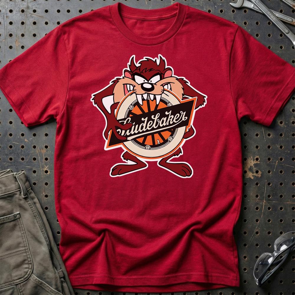 Studebaker TAZ T-Shirt-Beklædning-Studebaker-Rød-S-Garage Culture Shop- garage - man cave - merchandise