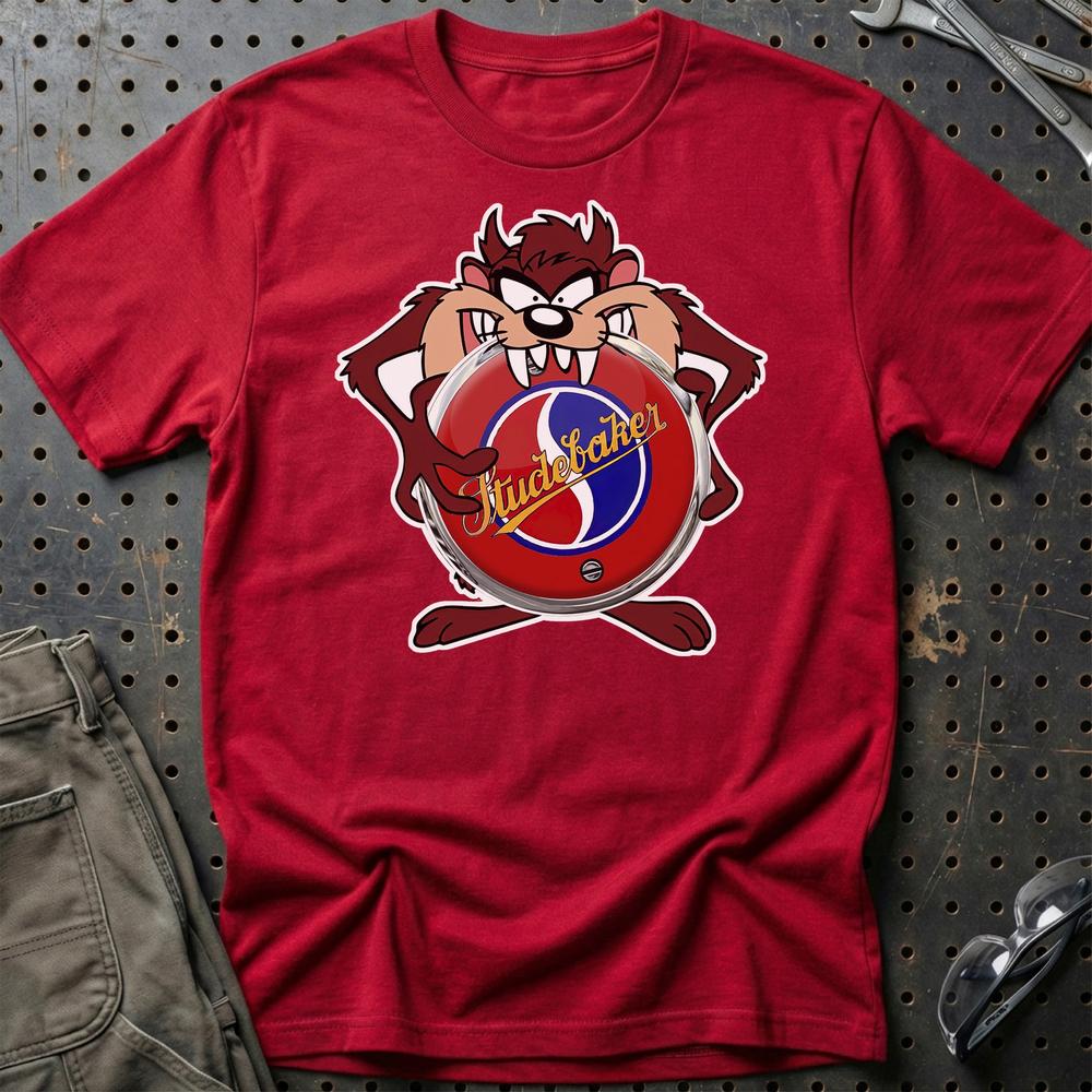 Studebaker TAZ T-Shirt-Beklædning-Studebaker-Rød-S-Garage Culture Shop- garage - man cave - merchandise