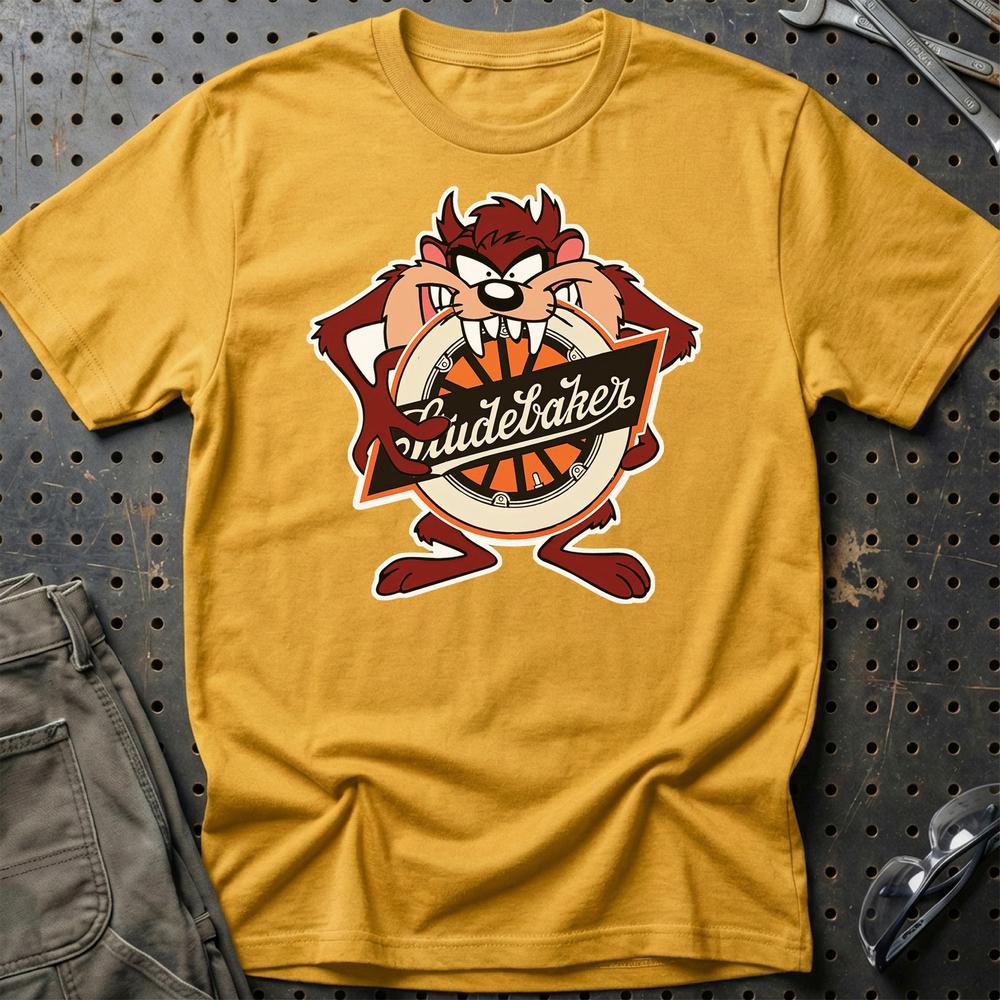Studebaker TAZ T-Shirt-Beklædning-Studebaker-Guld-S-Garage Culture Shop- garage - man cave - merchandise