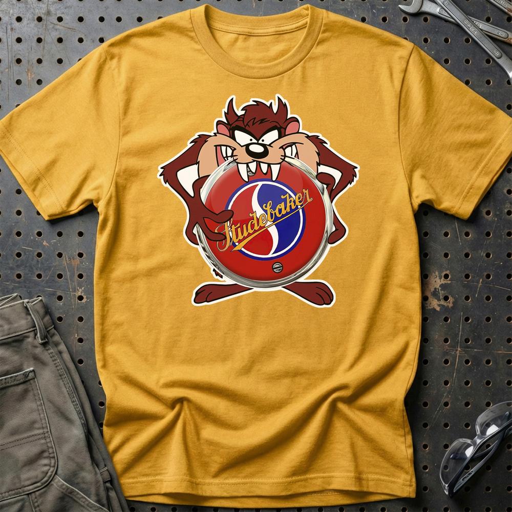 Studebaker TAZ T-Shirt-Beklædning-Studebaker-Guld-S-Garage Culture Shop- garage - man cave - merchandise
