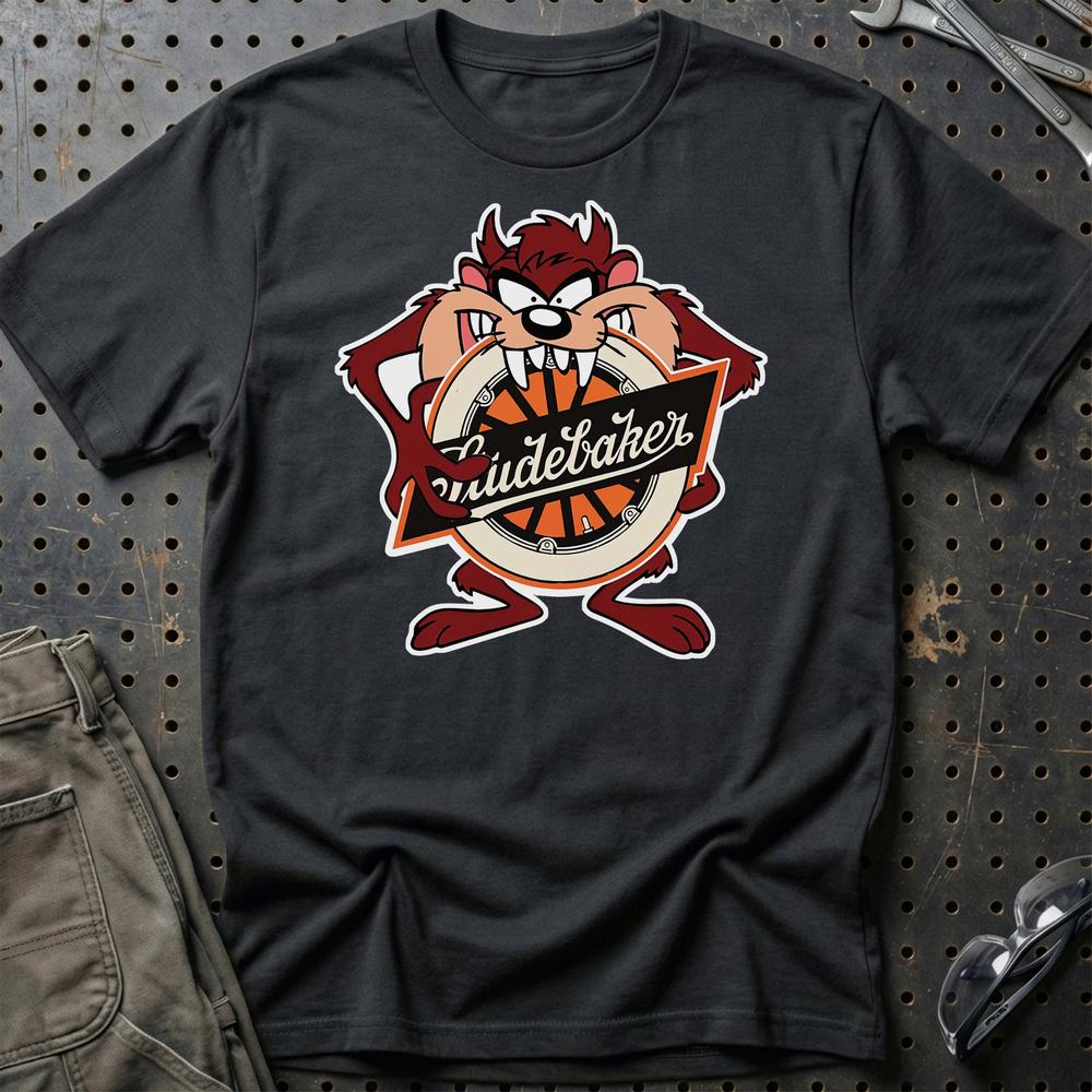 Studebaker TAZ T-Shirt-Beklædning-Studebaker-Sort-S-Garage Culture Shop- garage - man cave - merchandise