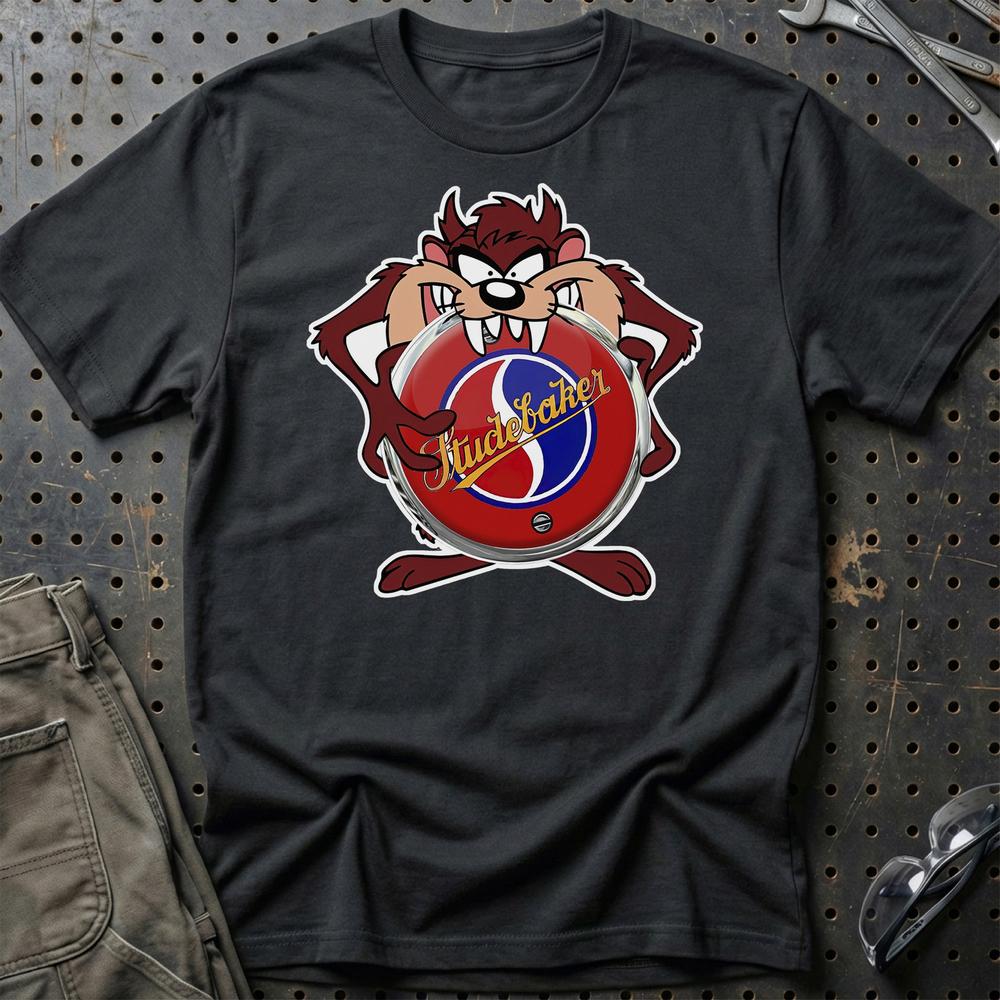 Studebaker TAZ T-Shirt-Beklædning-Studebaker-Sort-S-Garage Culture Shop- garage - man cave - merchandise