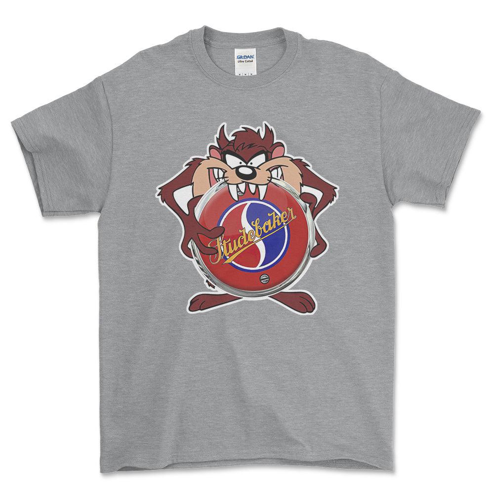 Studebaker TAZ Unisex T-Shirt , Bomuld-Beklædning-Studebaker-Grå Sport-S-Forside-Garage Culture Shop- garage - man cave - merchandise
