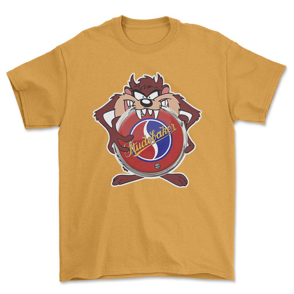 Studebaker TAZ Unisex T-Shirt , Bomuld-Beklædning-Studebaker-Guld-S-Forside-Garage Culture Shop- garage - man cave - merchandise