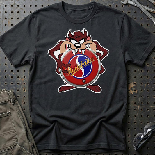 Studebaker TAZ Unisex T-Shirt , Bomuld-Beklædning-Studebaker-Sort-S-Garage Culture Shop- garage - man cave - merchandise