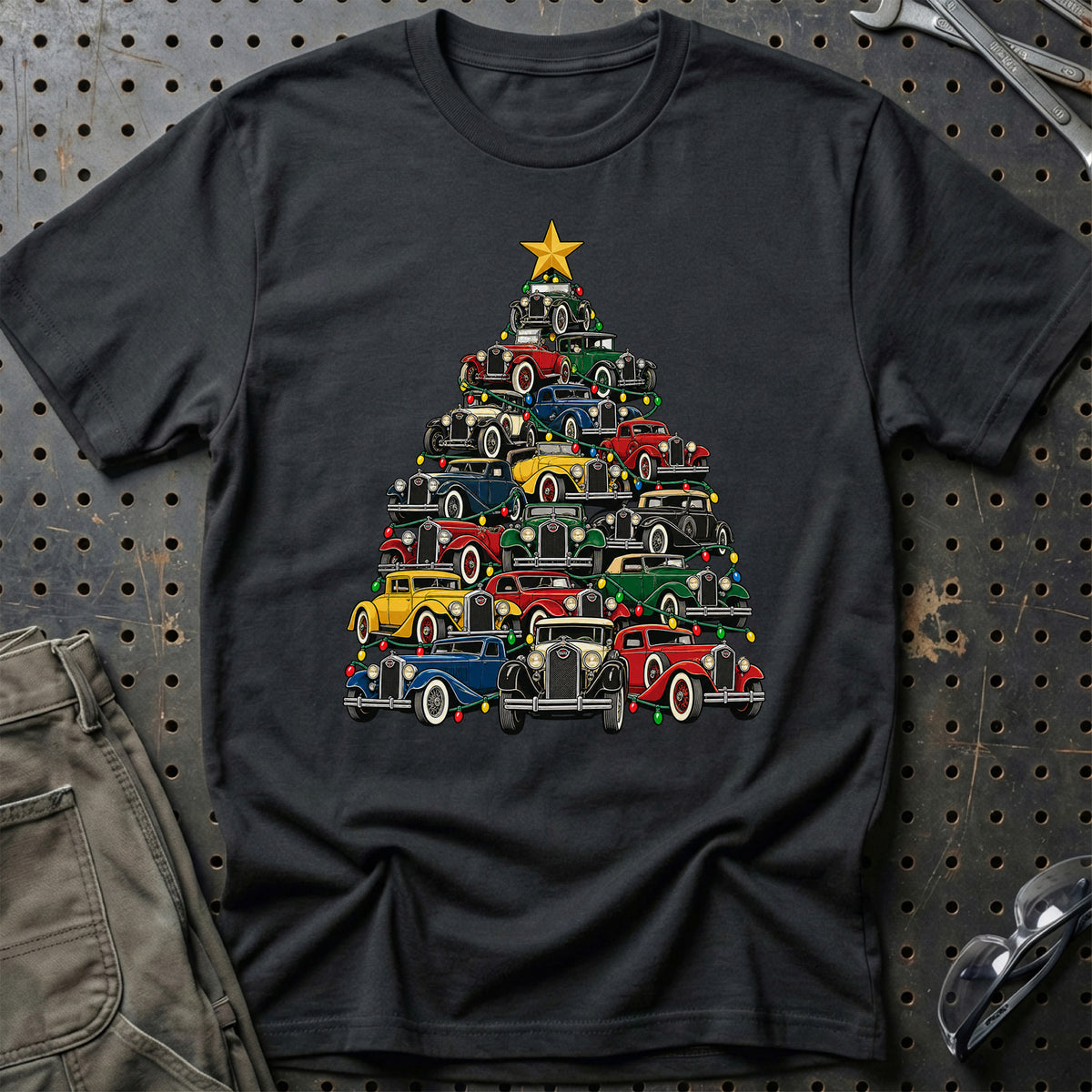 
Stutz Juletræ Christmas Tree Unisex T-Shirt – Sort – print foran