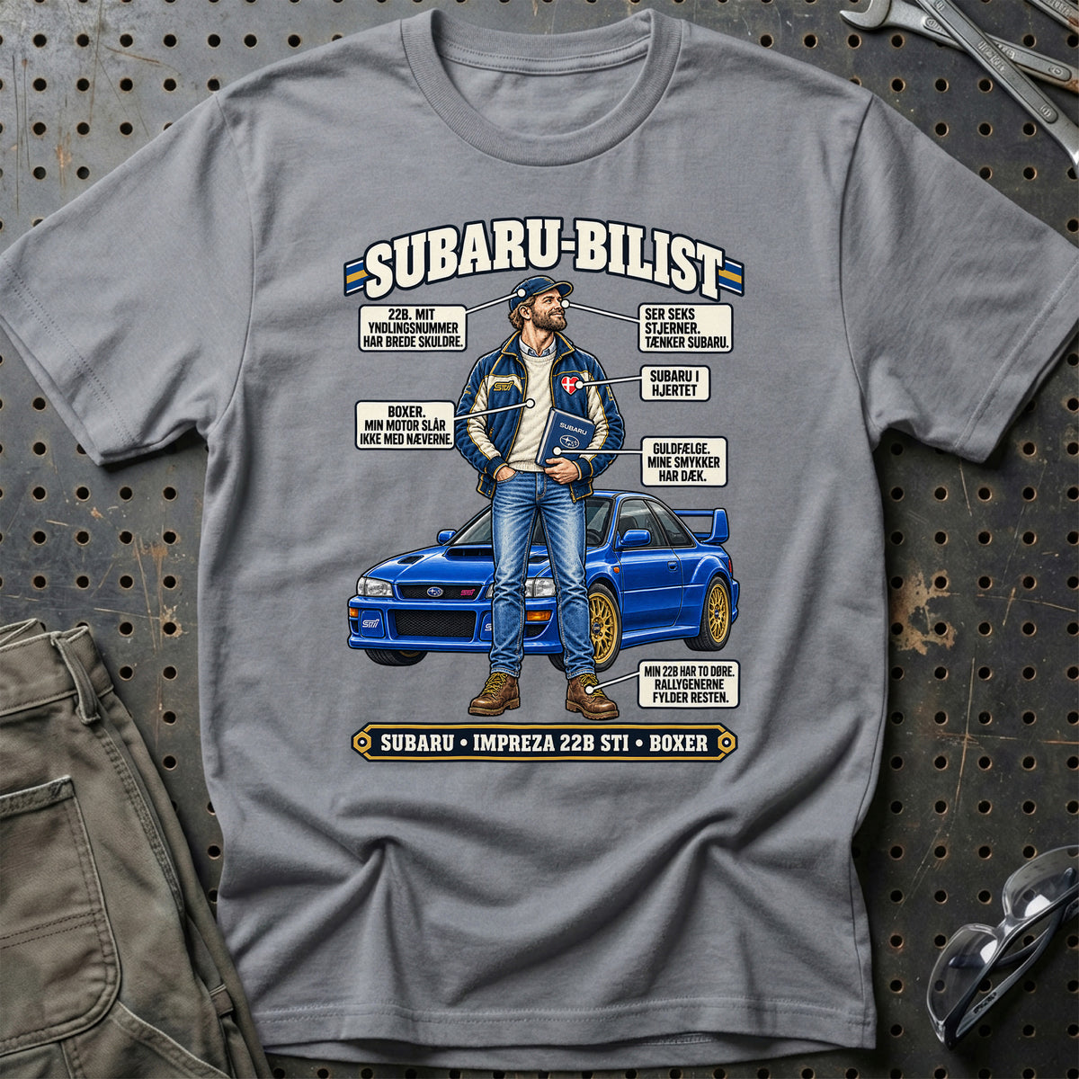 
Subaru-Bilist T-Shirt – Grå Sport