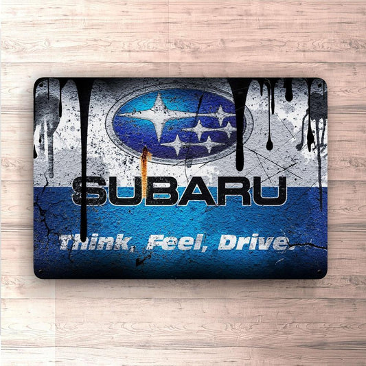 Subaru Skilte, Musemåtte, Dørmåtte-Skilte-Subaru-Garage Culture Shop- garage - man cave - merchandise