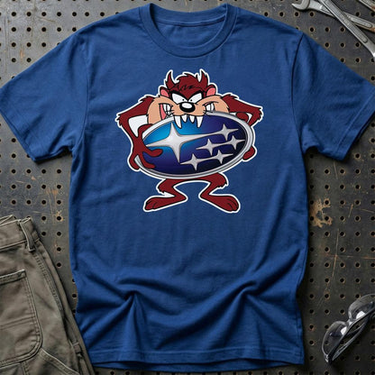Subaru TAZ Unisex T-Shirt , Bomuld-Beklædning-Subaru-Blå Royal-S-Garage Culture Shop- garage - man cave - merchandise