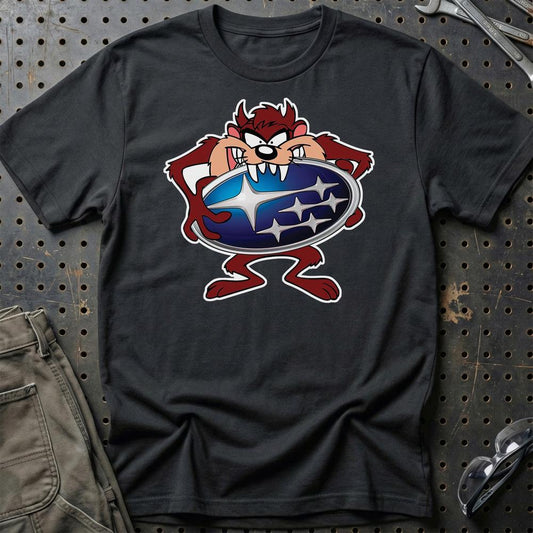 Subaru TAZ Unisex T-Shirt , Bomuld-Beklædning-Subaru-Sort-S-Garage Culture Shop- garage - man cave - merchandise