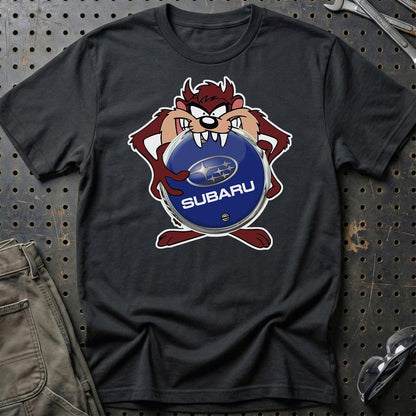 Subaru TAZ Unisex T-Shirt , Bomuld-Beklædning-Subaru-Sort-S-Garage Culture Shop- garage - man cave - merchandise