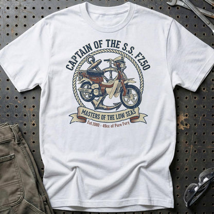 Suzuki FZ50 Captain of the S.S. FZ50 - Unisex T-Shirt-Beklædning-Suzuki-Hvid-S-Garage Culture Shop- garage - man cave - merchandise