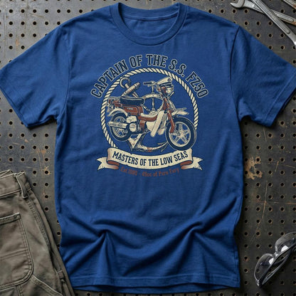 Suzuki FZ50 Captain of the S.S. FZ50 - Unisex T-Shirt-Beklædning-Suzuki-Blå Royal-S-Garage Culture Shop- garage - man cave - merchandise