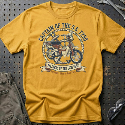Suzuki FZ50 Captain of the S.S. FZ50 - Unisex T-Shirt-Beklædning-Suzuki-Guld-S-Garage Culture Shop- garage - man cave - merchandise