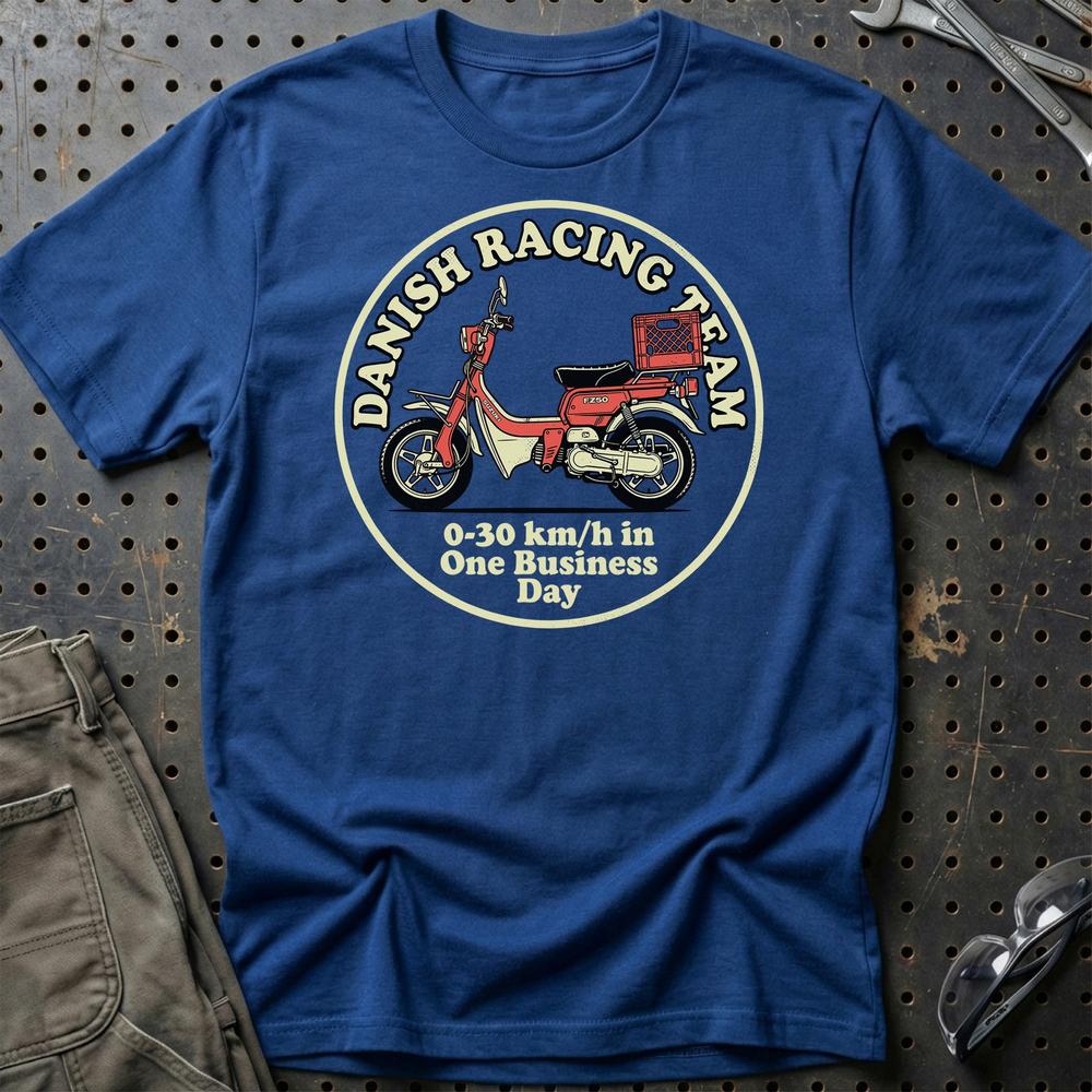Suzuki FZ50 Danish Racing Team - Unisex T-Shirt-Beklædning-Suzuki-Blå Royal-S-Garage Culture Shop- garage - man cave - merchandise