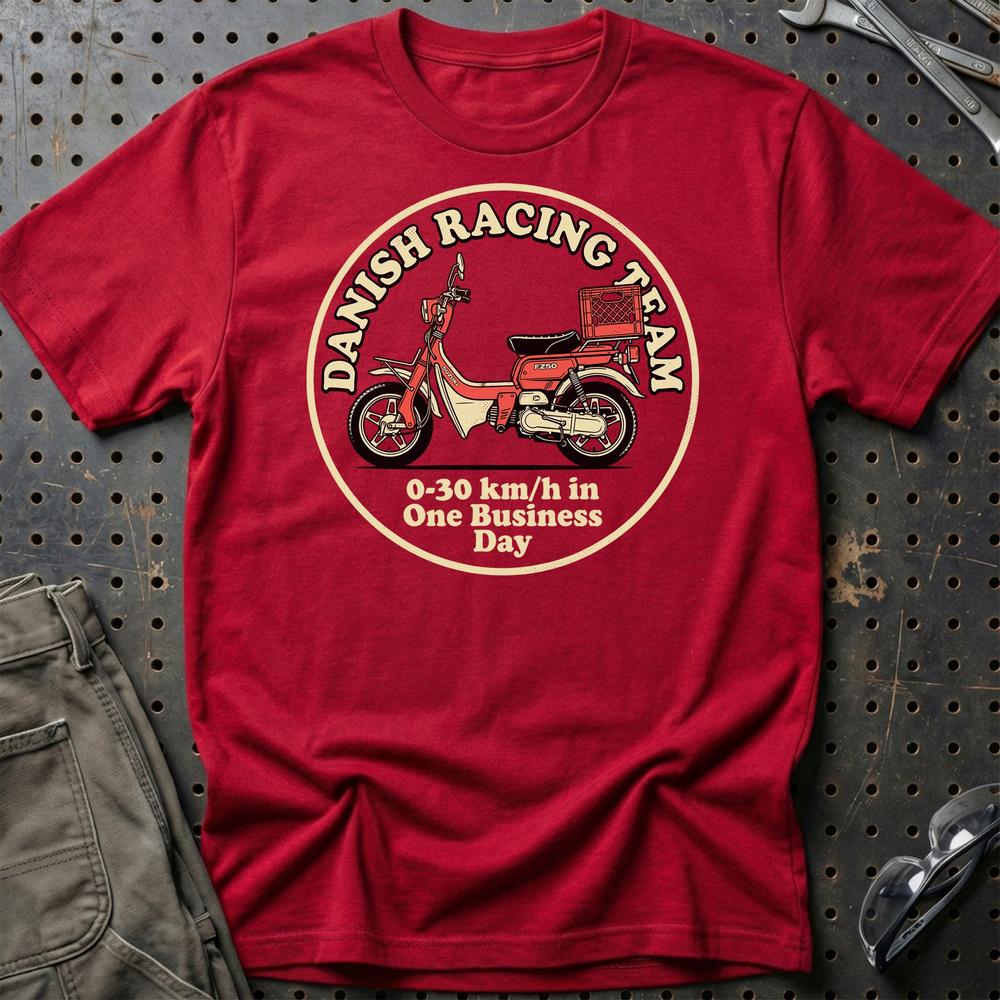 Suzuki FZ50 Danish Racing Team - Unisex T-Shirt-Beklædning-Suzuki-Rød-S-Garage Culture Shop- garage - man cave - merchandise