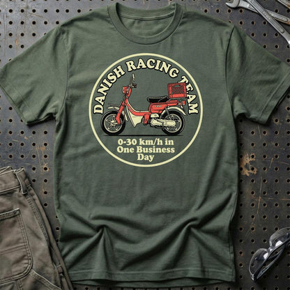 Suzuki FZ50 Danish Racing Team - Unisex T-Shirt-Beklædning-Suzuki-Grøn Militær-S-Garage Culture Shop- garage - man cave - merchandise