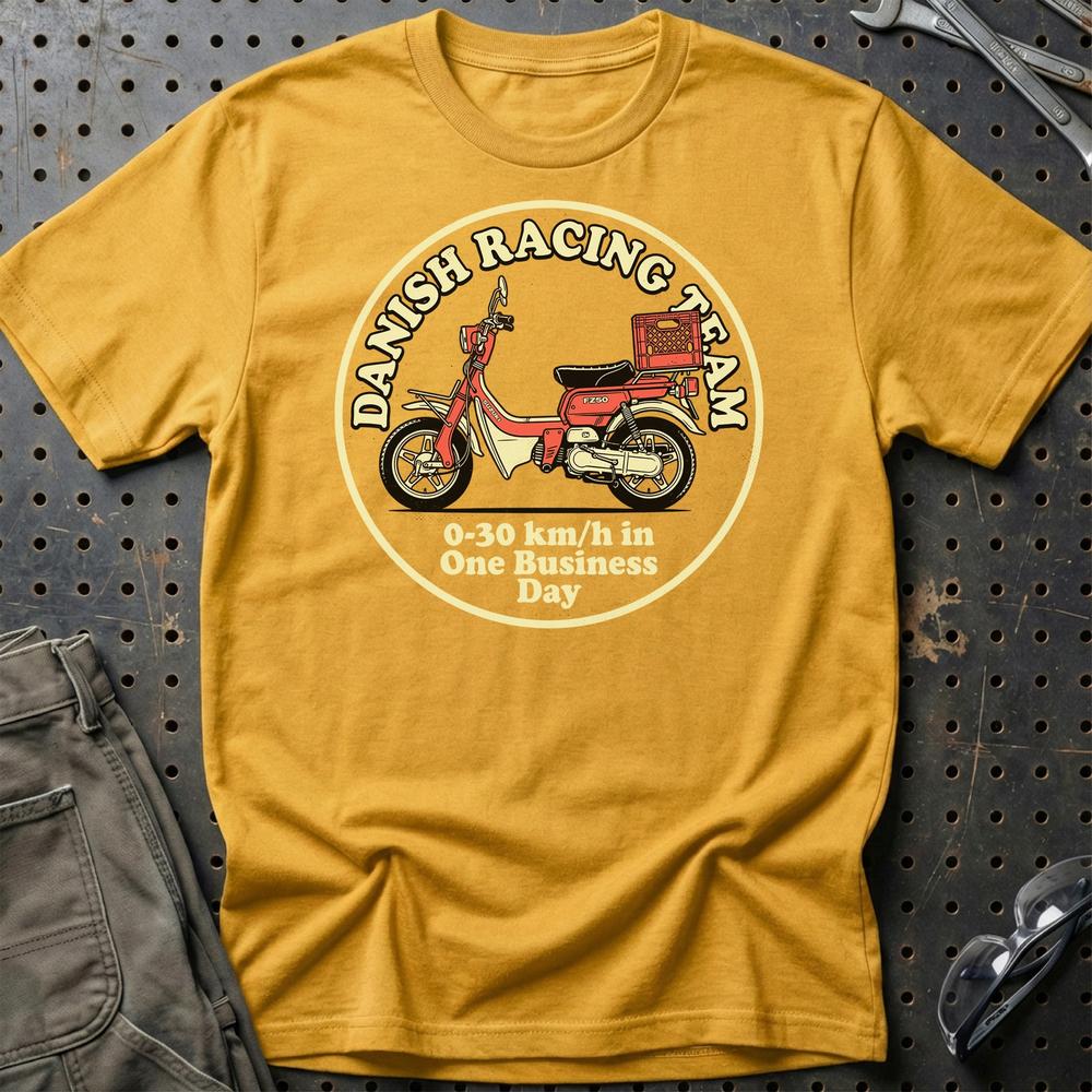 Suzuki FZ50 Danish Racing Team - Unisex T-Shirt-Beklædning-Suzuki-Guld-S-Garage Culture Shop- garage - man cave - merchandise
