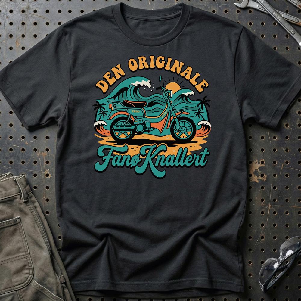 Suzuki FZ50 Den Originale Fanø Knallert T-Shirt-Beklædning-Suzuki-Sort-S-Garage Culture Shop- garage - man cave - merchandise