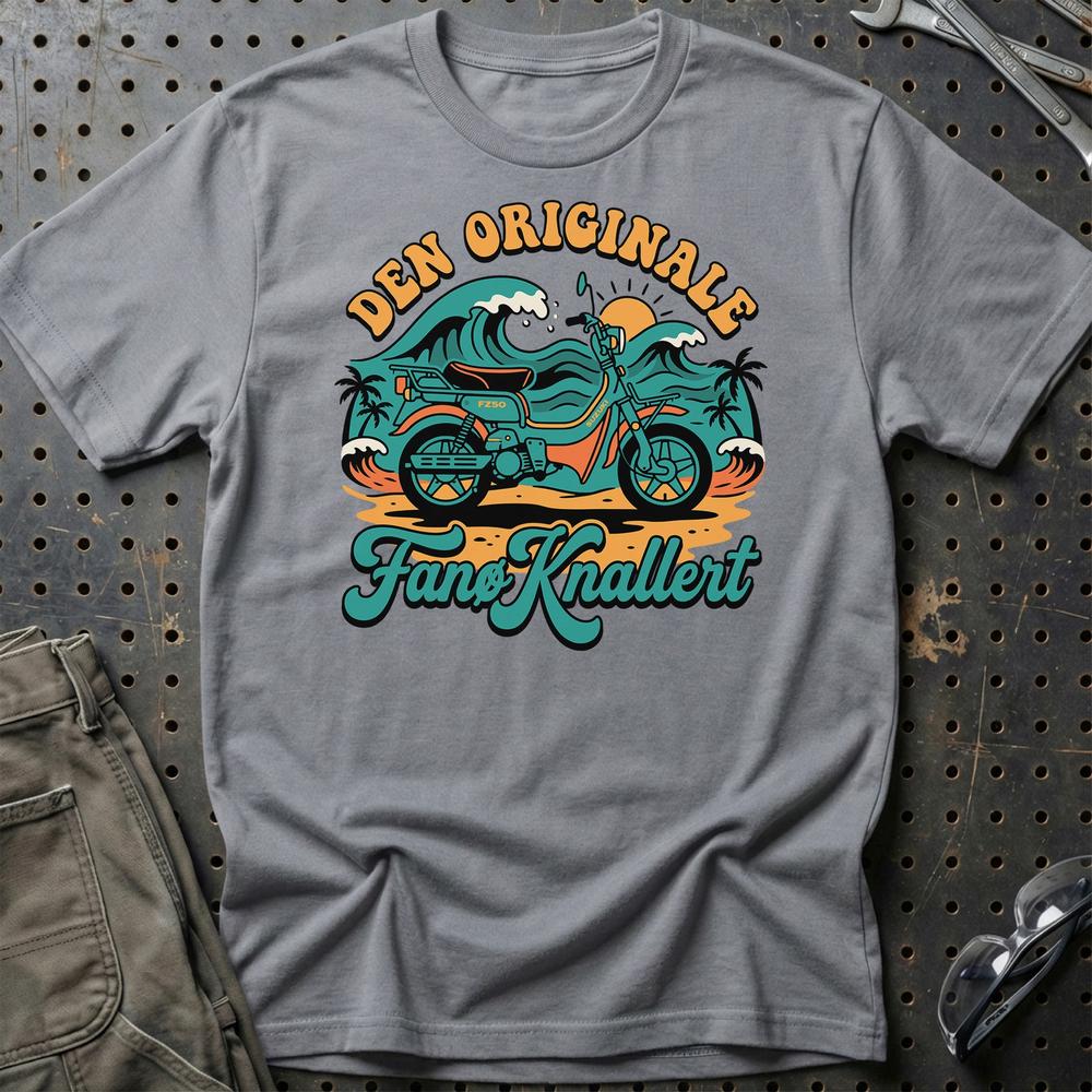 Suzuki FZ50 Den Originale Fanø Knallert - Unisex T-Shirt-Beklædning-Suzuki-Grå Sport-S-Garage Culture Shop- garage - man cave - merchandise