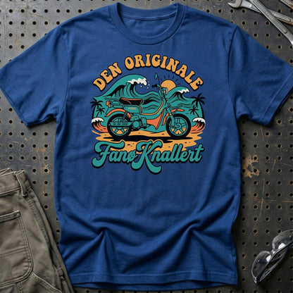 Suzuki FZ50 Den Originale Fanø Knallert - Unisex T-Shirt-Beklædning-Suzuki-Blå Royal-S-Garage Culture Shop- garage - man cave - merchandise