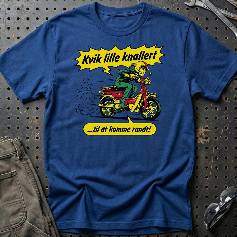 Suzuki FZ50 Kvik Lille Knallert - Unisex T-Shirt-Beklædning-Suzuki-Blå Royal-S-Garage Culture Shop- garage - man cave - merchandise