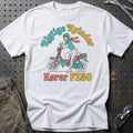 Suzuki FZ50 Rigtige Kvinder Kører FZ50 T-Shirt-Beklædning-Suzuki-Hvid-S-Garage Culture Shop- garage - man cave - merchandise
