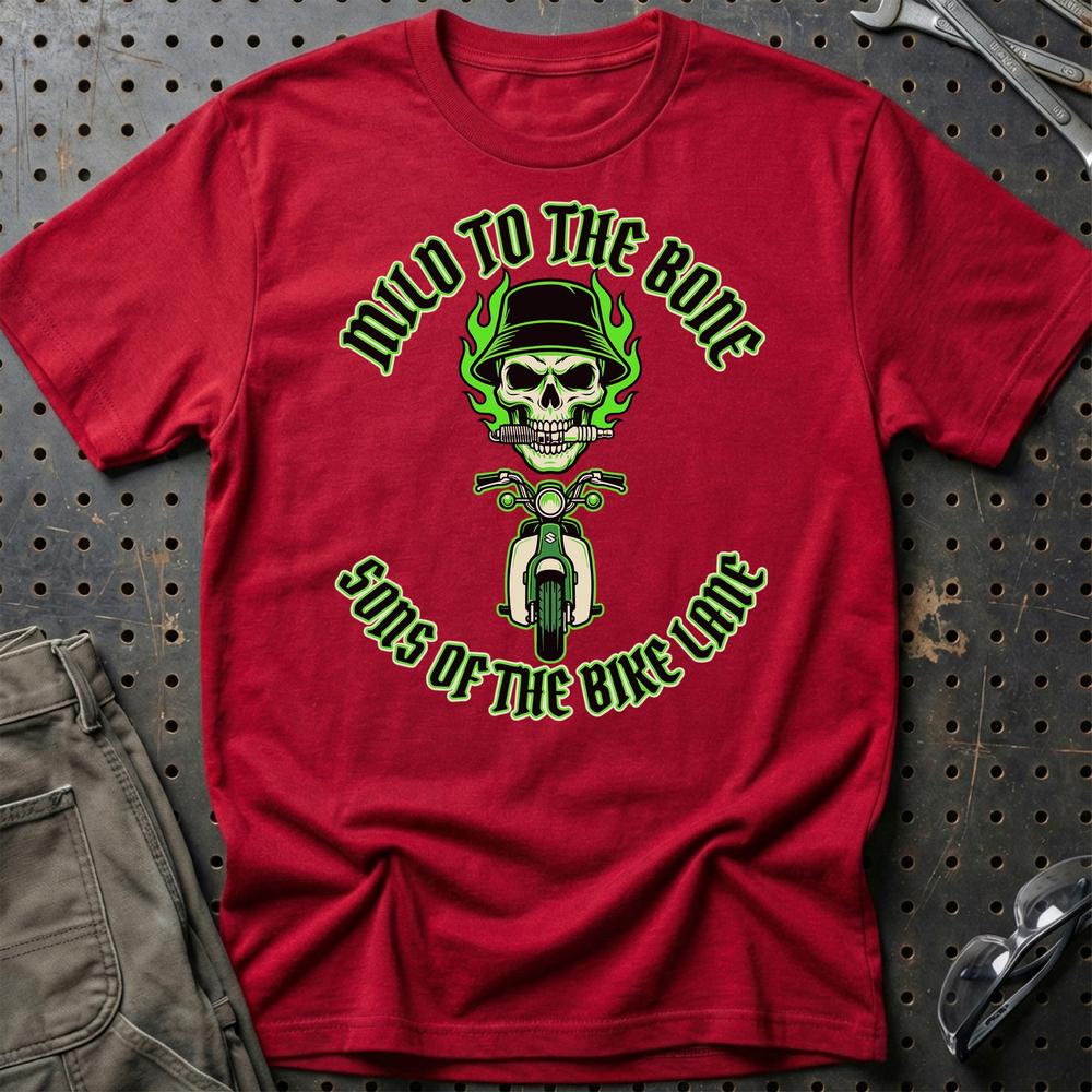 Suzuki FZ50 Sons of the Bike Lane - Unisex T-Shirt-Beklædning-Suzuki-Rød-S-Garage Culture Shop- garage - man cave - merchandise