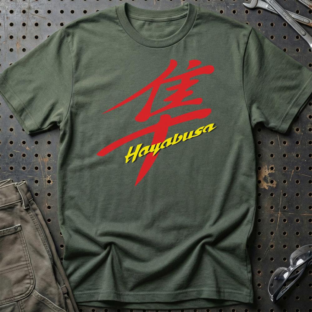 Suzuki Hayabusa T-Shirt-Beklædning-Suzuki-Grøn Militær-S-Garage Culture Shop- garage - man cave - merchandise