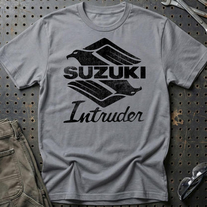 Suzuki Intruder Unisex T-Shirt , Bomuld-Beklædning-Suzuki-Grå Sport-S-Garage Culture Shop- garage - man cave - merchandise