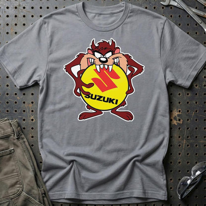 Suzuki TAZ Unisex T-Shirt , Bomuld-Beklædning-Suzuki-Grå Sport-S-Garage Culture Shop- garage - man cave - merchandise