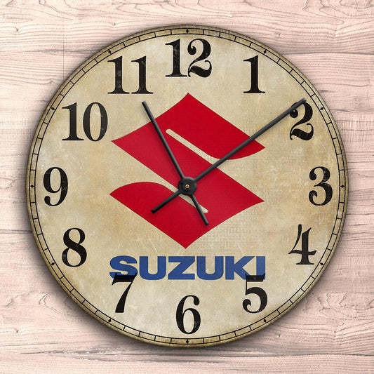 Suzuki Vægur Rundt-Clock-Suzuki-Garage Culture Shop- garage - man cave - merchandise