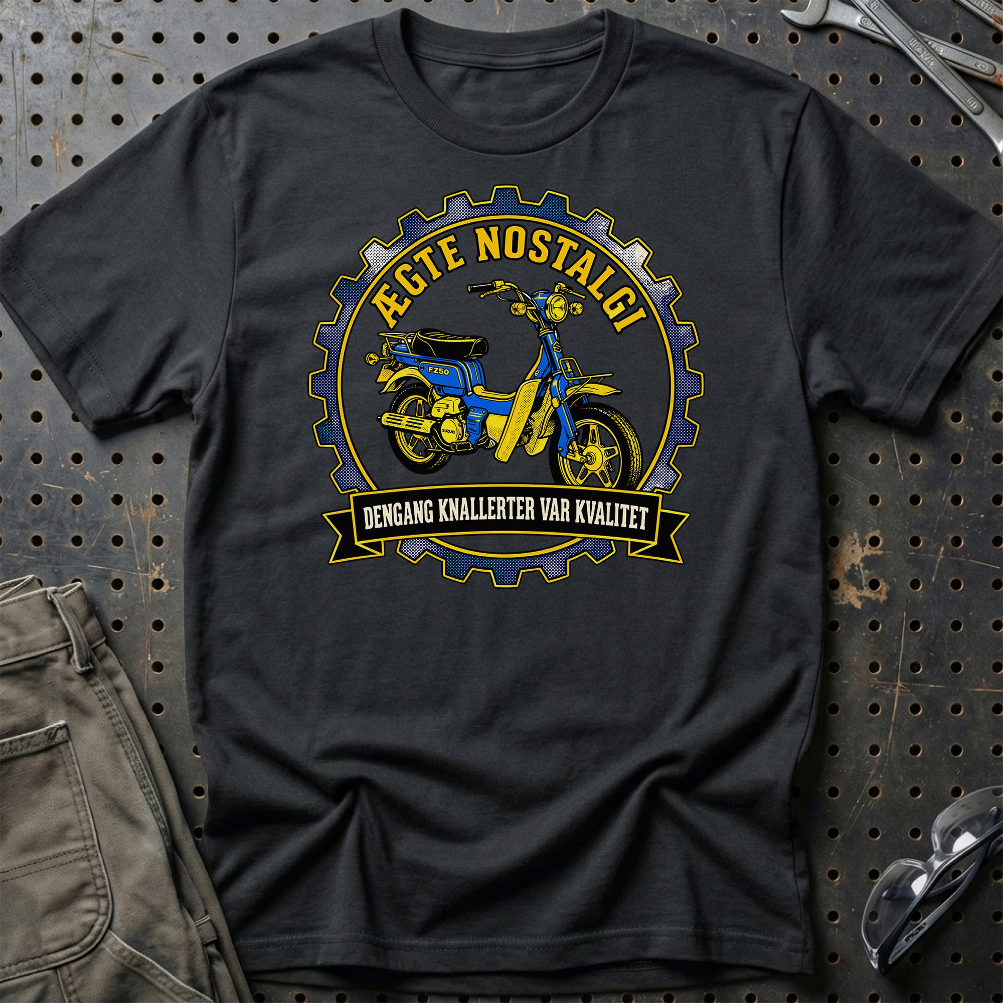 Suzuki FZ50 Ægte Nostalgi T-Shirt