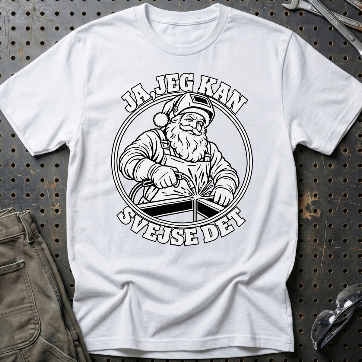
Svejser – Santa Kan Det – Jul T-Shirt – Hvid