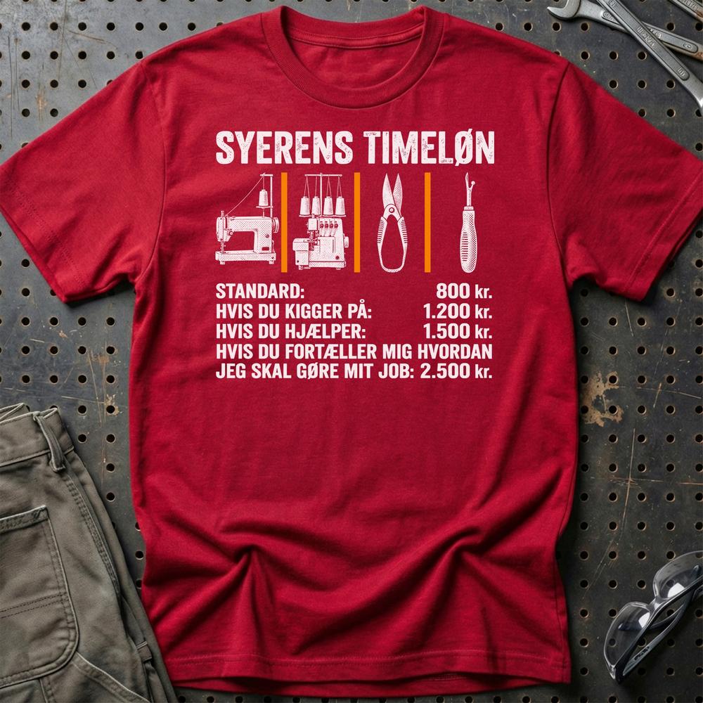 
Produktbillede af Syerens Timeløn T-Shirt
