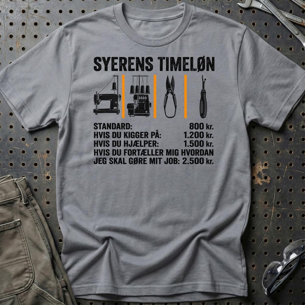 
Produktbillede af Syerskens Timeløn T-Shirt