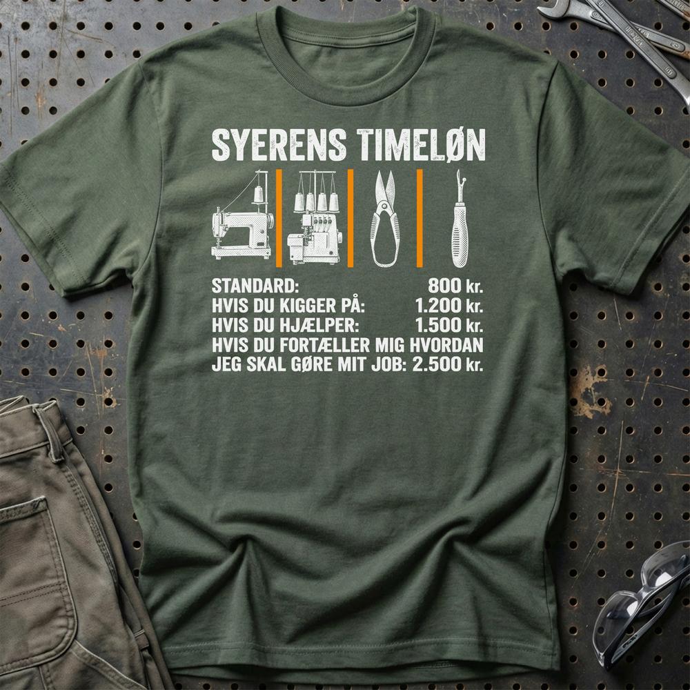 
Produktbillede af Syerskens Timeløn T-Shirt