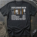 Sygeplejerskens Timeløn T-Shirt-Beklædning-Garage Culture-Sort-S-Garage Culture Shop- garage - man cave - merchandise
