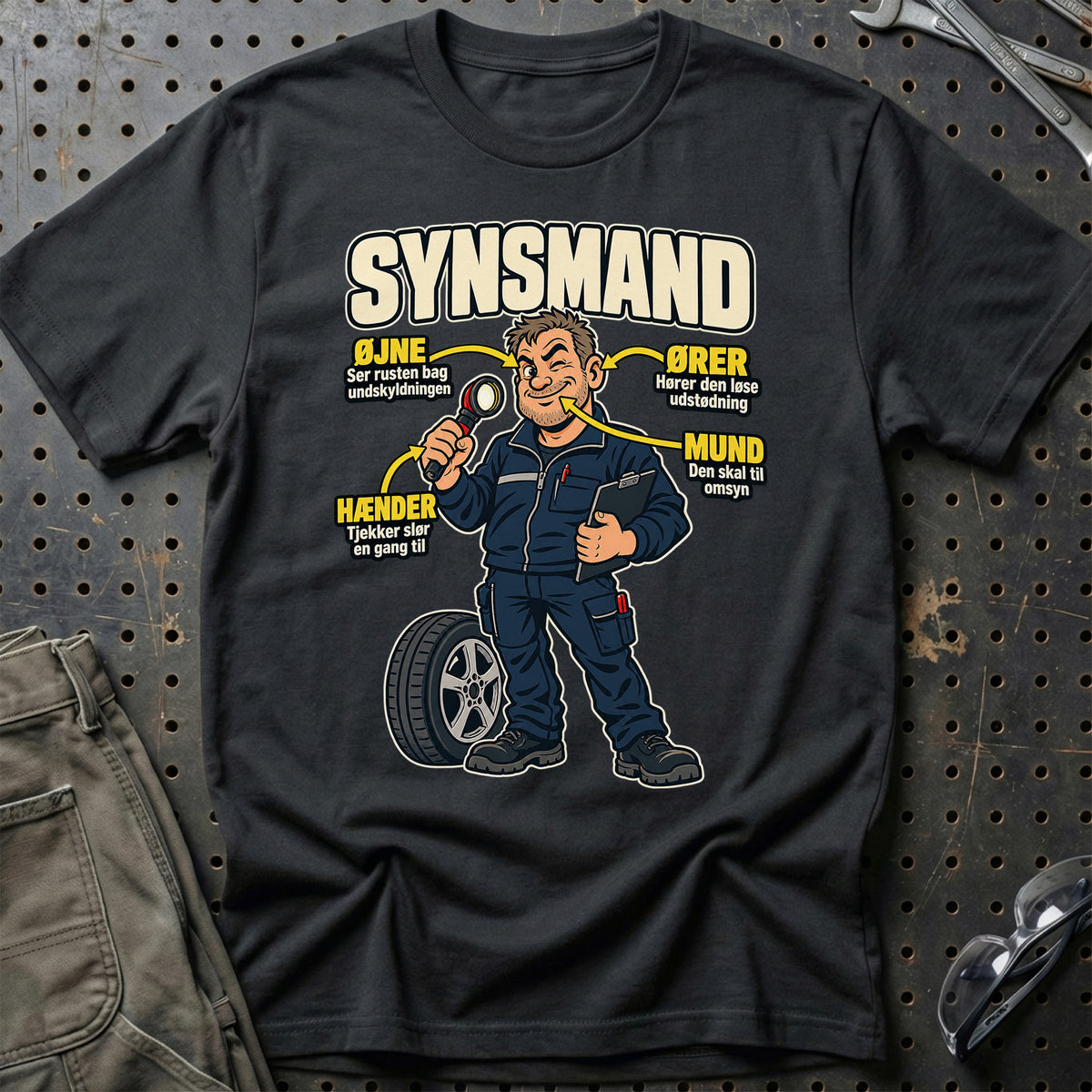 Synsmand – Anatomi T-Shirt – Sort