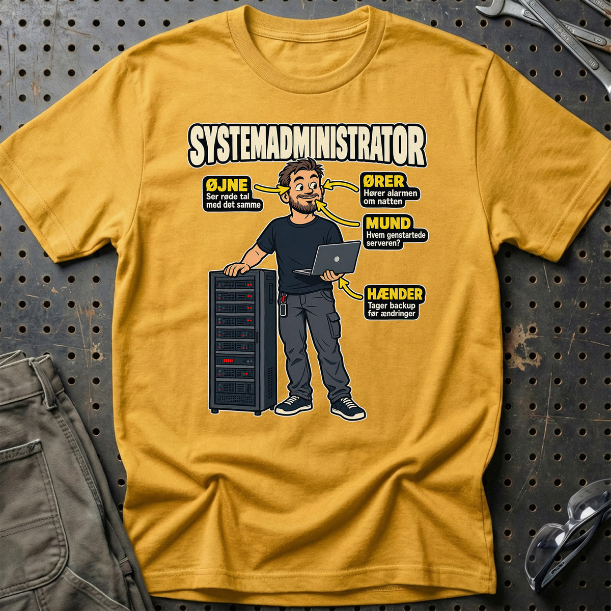 
Produktbillede af Systemadministrator – Anatomi T-Shirt