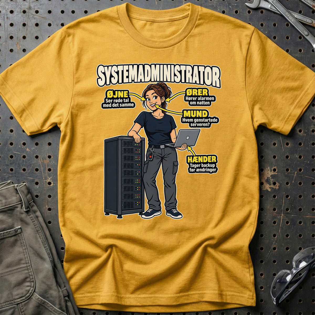 
Produktbillede af Systemadministrator – Anatomi T-Shirt