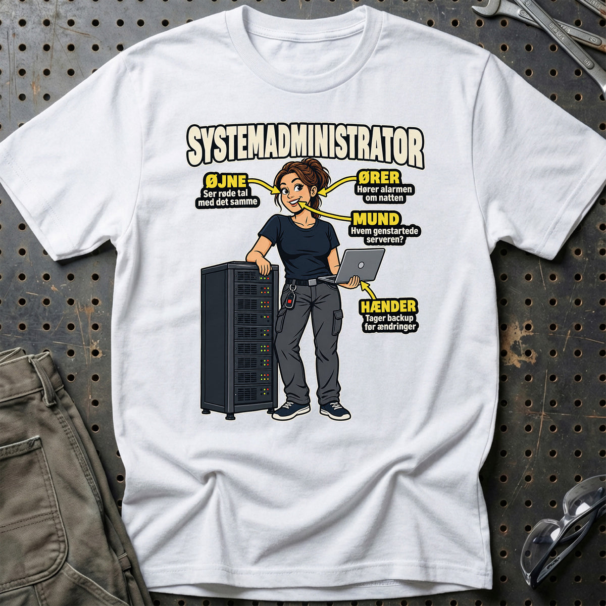 
Produktbillede af Systemadministrator – Anatomi T-Shirt