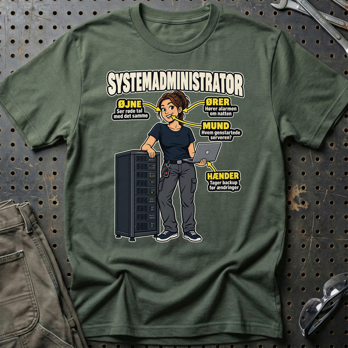 
Produktbillede af Systemadministrator – Anatomi T-Shirt