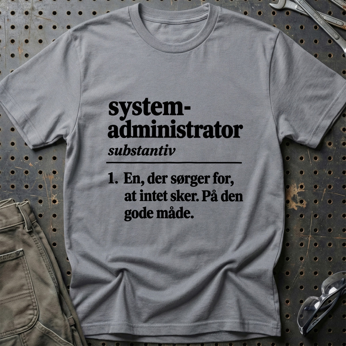 
Systemadministrator – Definition T-Shirt – Grå Sport