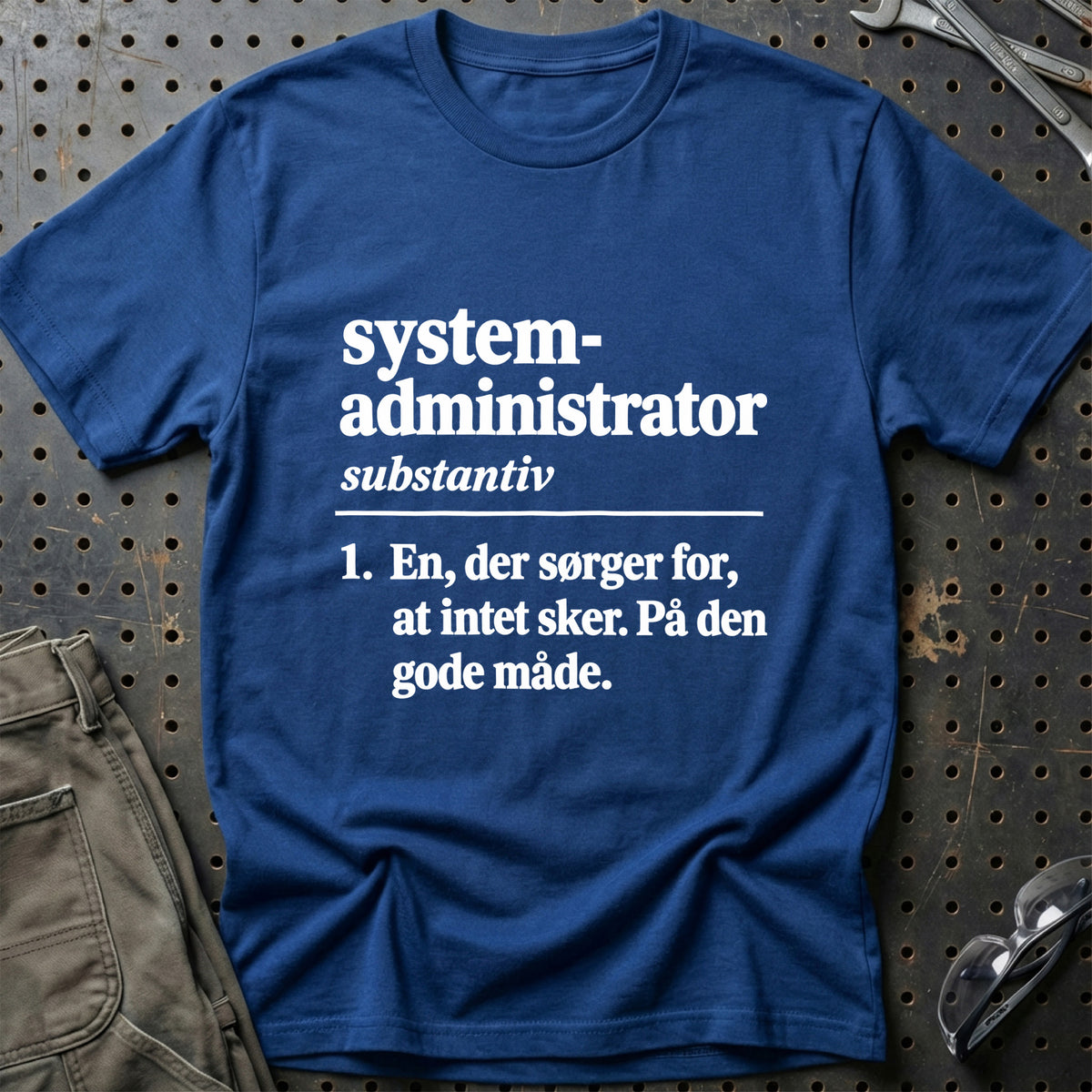 
Systemadministrator – Definition T-Shirt – Blå Royal