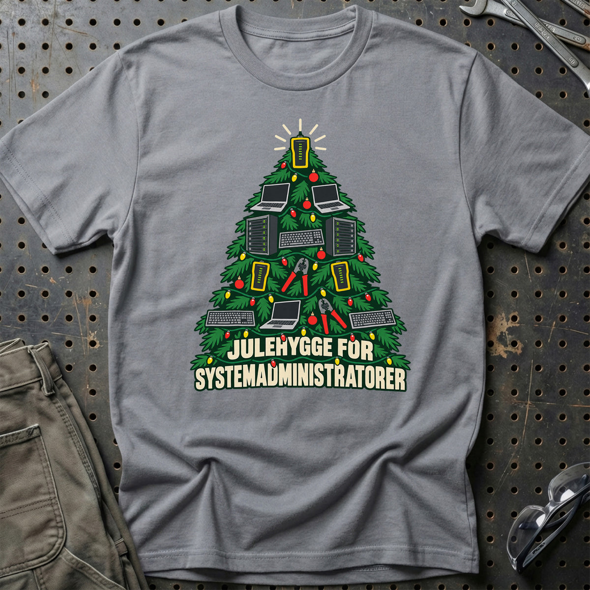 
Systemadministrator – Julehygge – Unisex T-Shirt – Grå Sport